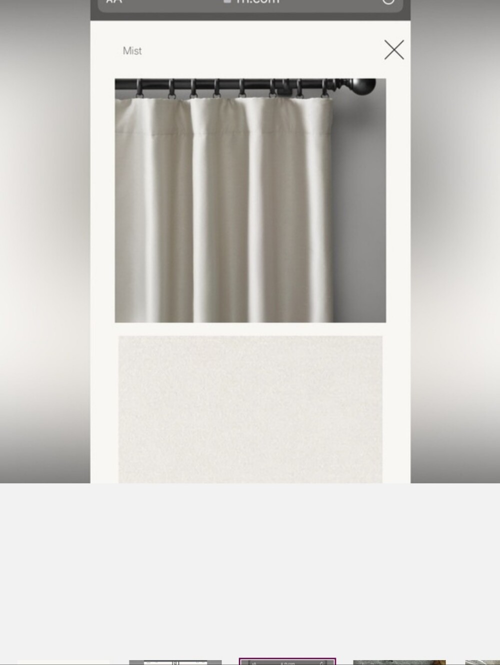 NWT Restoration Hardware Silk Dupioni drapery curtains 50x108 - NATL